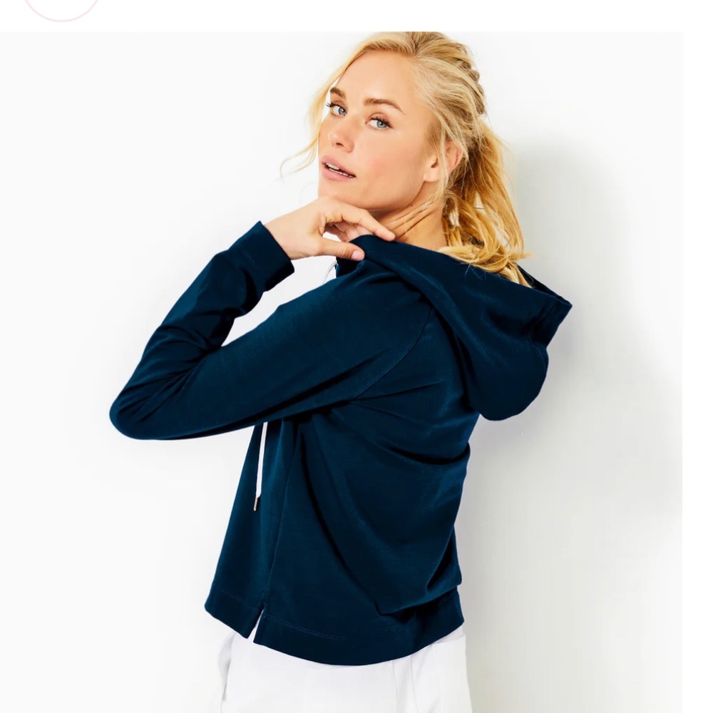 Lilly Pulitzer Kiawah Long Sleeve Hoodie NWT sz S